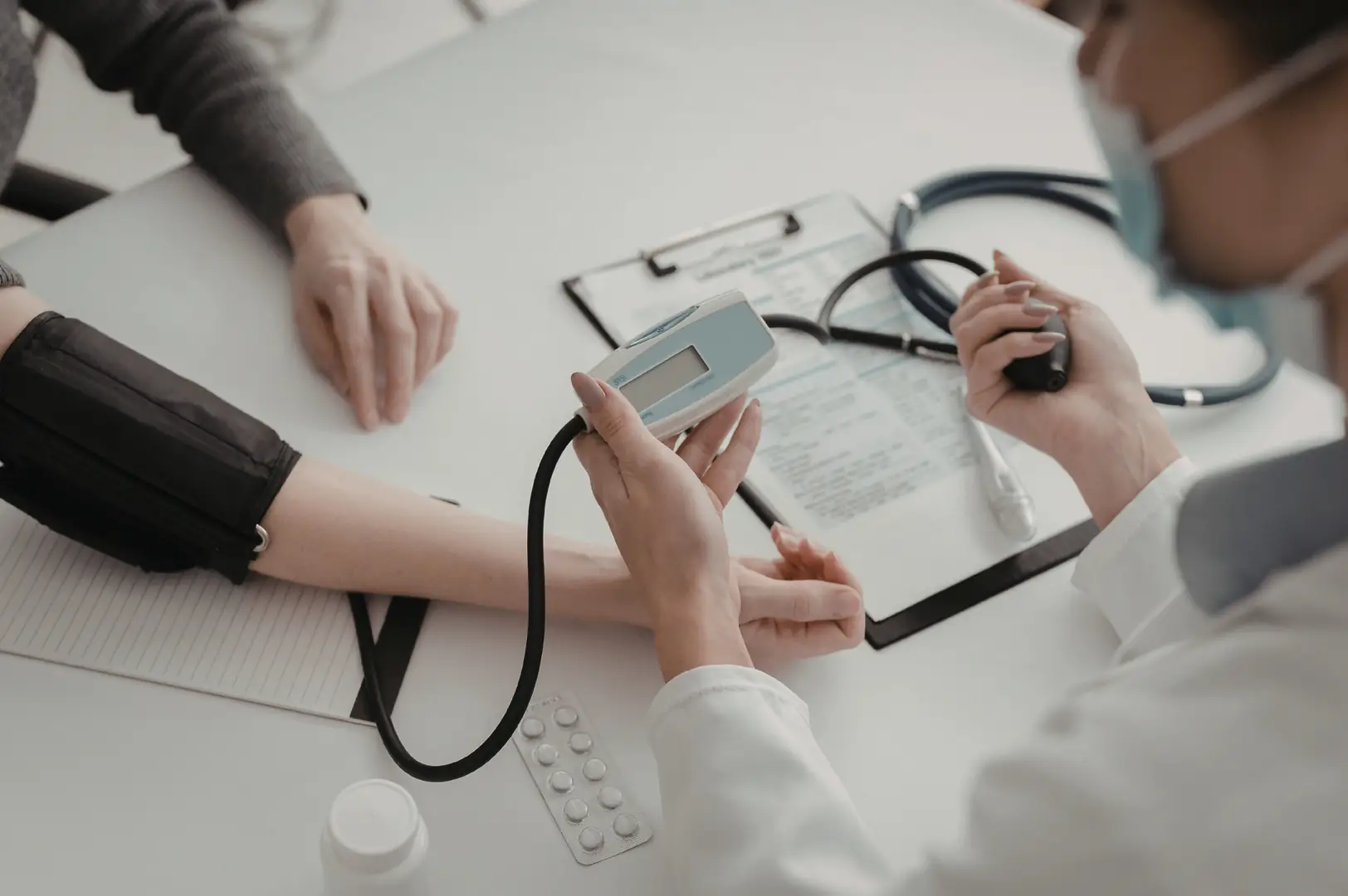 A pre-employment medical setup at an SMSG centre.